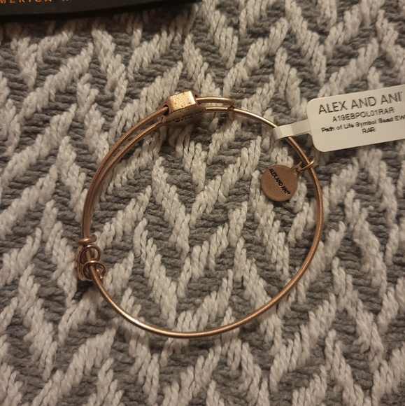 Alex and Ani Women's Path of Life Symbol Bead Charm Bangle - Picture 8 of 8